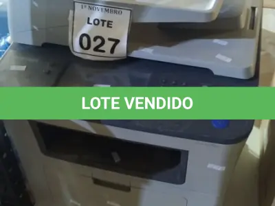 LOTE 027 - 01 IMPRESSORA MULTIFUNCIONAL MODELO SCX-5835NX MARCA SAMSUNG. (NO ESTADO) ATENÇÃO! FAZER A VISITAÇÃO ANTES DE ARREMATAR, NÃO SABEMOS SE FUNCIONA, LEILÃO NÃO TEM GARANTIA E NEM DEVOLUÇÃO, SUJEITO A POSSÍVEIS AVARIAS VISÍVEIS/OCULTAS E/OU AUSÊNCIA DE COMPONENTES.