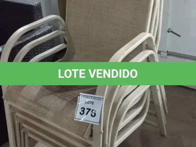 LOTE 376 - 04 CADEIRAS DE JARDIM. (NO ESTADO EM QUE SE ENCONTRA. SUJEITO A AVARIAS OCULTAS/VISÍVEIS.) BF8580T/ BF8580R/ BF8580P/ BF8580S
