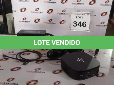 LOTE 346 - 01 DOCKING STATION HP HSN-IX02.(NOVO) (NO ESTADO EM QUE SE ENCONTRA. SUJEITO A AVARIAS OCULTAS/VISÍVEIS.)