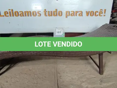LOTE 161 - 01 ESPREGUIÇADEIRA. (NO ESTADO EM QUE SE ENCONTRA. SUJEITO A AVARIAS OCULTAS/VISÍVEIS.) BH1638D