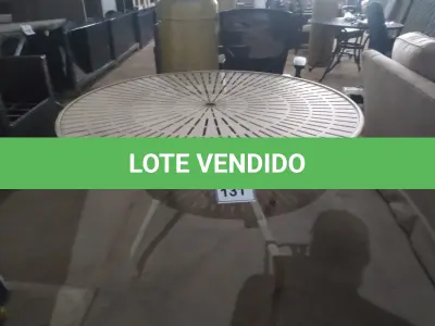 LOTE 131 -  01 MESA DE JARDIM. (NO ESTADO EM QUE SE ENCONTRA. SUJEITO A AVARIAS OCULTAS/VISÍVEIS.) BF8580U