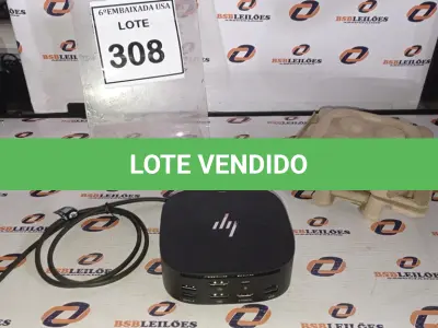 LOTE 308 - 01 DOCKING STATION HP HSN-IX02.(NOVO) (NO ESTADO EM QUE SE ENCONTRA. SUJEITO A AVARIAS OCULTAS/VISÍVEIS.)