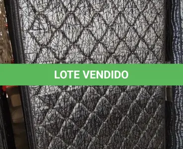 LOTE 173 - 01 COLCHÃO SOLTEIRO COM BASE 1,88CM X 0,88CM. (NO ESTADO EM QUE SE ENCONTRA. SUJEITO A AVARIAS OCULTAS/VISÍVEIS.) BJ7222L
