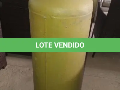 LOTE 280 - 01 BOTIJÃO DE GÁS VAZIO P45. (NO ESTADO EM QUE SE ENCONTRA. SUJEITO A AVARIAS OCULTAS/VISÍVEIS.)