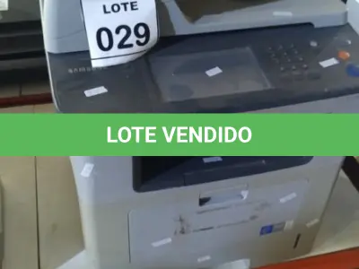 LOTE 029 - 01 IMPRESSORA MULTIFUNCIONAL MODELO SCX-5835NX MARCA SAMSUNG. (NO ESTADO) ATENÇÃO! FAZER A VISITAÇÃO ANTES DE ARREMATAR, NÃO SABEMOS SE FUNCIONA, LEILÃO NÃO TEM GARANTIA E NEM DEVOLUÇÃO, SUJEITO A POSSÍVEIS AVARIAS VISÍVEIS/OCULTAS E/OU AUSÊNCIA DE COMPONENTES.