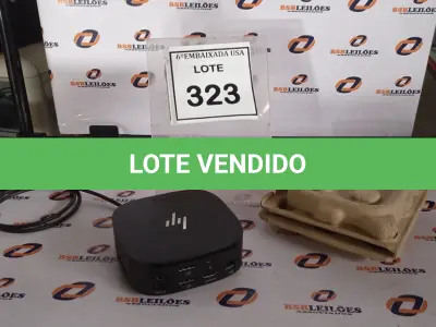 LOTE 323 - 01 DOCKING STATION HP HSN-IX02.(NOVO) (NO ESTADO EM QUE SE ENCONTRA. SUJEITO A AVARIAS OCULTAS/VISÍVEIS.)