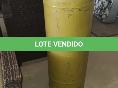 LOTE 261 - 01 BOTIJÃO DE GÁS VAZIO P45. (NO ESTADO EM QUE SE ENCONTRA. SUJEITO A AVARIAS OCULTAS/VISÍVEIS.)