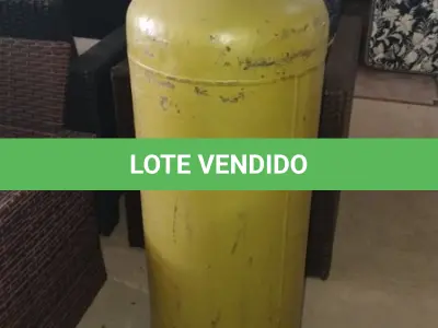 LOTE 261 - 01 BOTIJÃO DE GÁS VAZIO P45. (NO ESTADO EM QUE SE ENCONTRA. SUJEITO A AVARIAS OCULTAS/VISÍVEIS.)