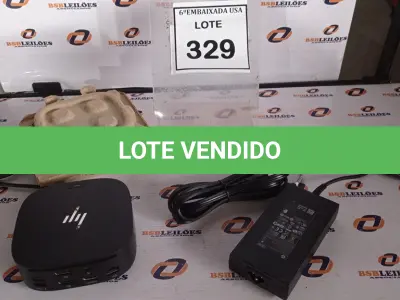 LOTE 329 - 01 DOCKING STATION HP HSN-IX02.(NOVO) (NO ESTADO EM QUE SE ENCONTRA. SUJEITO A AVARIAS OCULTAS/VISÍVEIS.)
