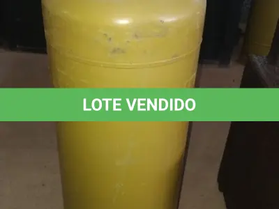 LOTE 139 - 01 BOTIJÃO DE GÁS VAZIO P45. (NO ESTADO EM QUE SE ENCONTRA. SUJEITO A AVARIAS OCULTAS/VISÍVEIS.)