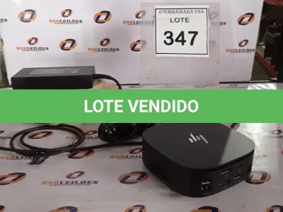 LOTE 347 - 01 DOCKING STATION HP HSN-IX02.(NOVO) (NO ESTADO EM QUE SE ENCONTRA. SUJEITO A AVARIAS OCULTAS/VISÍVEIS.)