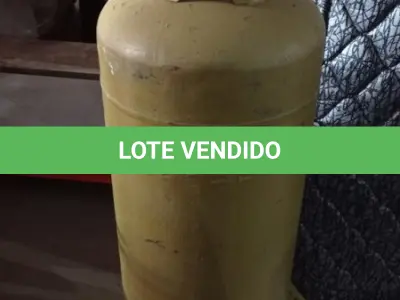 LOTE 302 - 01 BOTIJÃO DE GÁS VAZIO P45. (NO ESTADO EM QUE SE ENCONTRA. SUJEITO A AVARIAS OCULTAS/VISÍVEIS.)