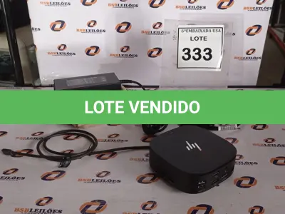 LOTE 333 - 01 DOCKING STATION HP HSN-IX02.(NOVO) (NO ESTADO EM QUE SE ENCONTRA. SUJEITO A AVARIAS OCULTAS/VISÍVEIS.)