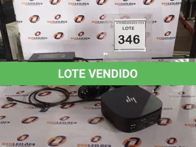 LOTE 346 - 01 DOCKING STATION HP HSN-IX02.(NOVO) (NO ESTADO EM QUE SE ENCONTRA. SUJEITO A AVARIAS OCULTAS/VISÍVEIS.)