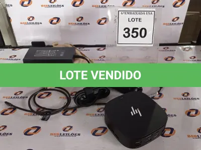 LOTE 350 - 01 DOCKING STATION HP HSN-IX02.(NOVO) (NO ESTADO EM QUE SE ENCONTRA. SUJEITO A AVARIAS OCULTAS/VISÍVEIS.)