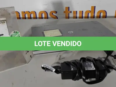 LOTE 225 - 01 NOTEBOOK HP ELITE BOOK 8560P CORE I5 COM FONTE. (NO ESTADO EM QUE SE ENCONTRA. SUJEITO A AVARIAS OCULTAS/VISÍVEIS.) ICE00000189968