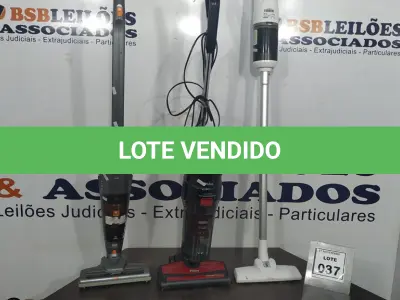 LOTE 037 - 03 ASPIRADORES DE MARCAS E MODELOS DIVERSOS. (NO ESTADO) ATENÇÃO! FAZER A VISITAÇÃO ANTES DE ARREMATAR, NÃO SABEMOS SE FUNCIONA, LEILÃO NÃO TEM GARANTIA E NEM DEVOLUÇÃO, SUJEITO A POSSÍVEIS AVARIAS VISÍVEIS/OCULTAS E/OU AUSÊNCIA DE COMPONENTES.