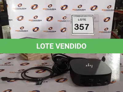 LOTE 357 - 01 DOCKING STATION HP HSN-IX02.(NOVO) (NO ESTADO EM QUE SE ENCONTRA. SUJEITO A AVARIAS OCULTAS/VISÍVEIS.)