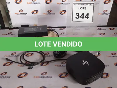 LOTE 344 - 01 DOCKING STATION HP HSN-IX02.(NOVO) (NO ESTADO EM QUE SE ENCONTRA. SUJEITO A AVARIAS OCULTAS/VISÍVEIS.)