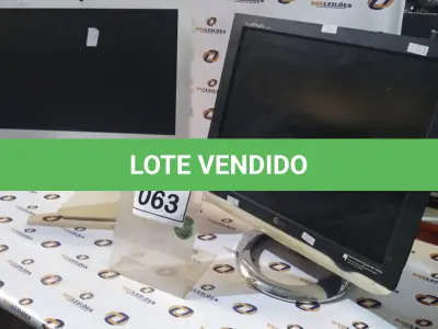 LOTE 063 - 01 IMAC E 01 MONITOR MARCA LG. (NO ESTADO) ATENÇÃO! FAZER A VISITAÇÃO ANTES DE ARREMATAR, NÃO SABEMOS SE FUNCIONA, LEILÃO NÃO TEM GARANTIA E NEM DEVOLUÇÃO, SUJEITO A POSSÍVEIS AVARIAS VISÍVEIS/OCULTAS E/OU AUSÊNCIA DE COMPONENTES.