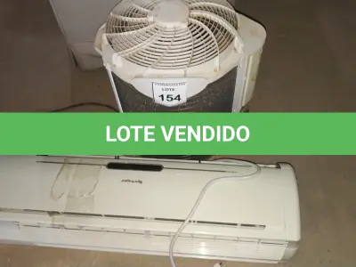 LOTE 154 - 01 AR CONDICIONADO SPRINGER 18.000BTUS. (NO ESTADO EM QUE SE ENCONTRA. SUJEITO A AVARIAS OCULTAS/VISÍVEIS.) BF8498R