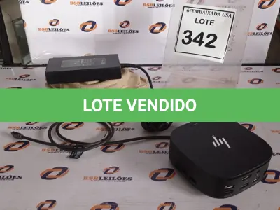 LOTE 342 - 01 DOCKING STATION HP HSN-IX02.(NOVO) (NO ESTADO EM QUE SE ENCONTRA. SUJEITO A AVARIAS OCULTAS/VISÍVEIS.)