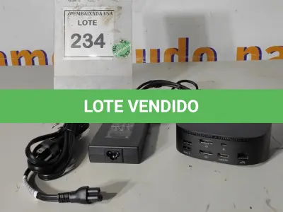 LOTE 234 - 01 DOCKING STATION HP HSN-IX02. (NOVO) (NO ESTADO EM QUE SE ENCONTRA. SUJEITO A AVARIAS OCULTAS/VISÍVEIS.)