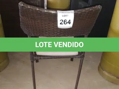 LOTE 264 - 01 CADEIRA DE JARDIM. (NO ESTADO EM QUE SE ENCONTRA. SUJEITO A AVARIAS OCULTAS/VISÍVEIS.) BH1647A