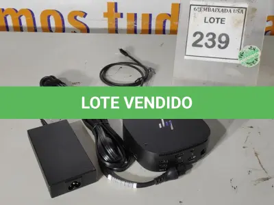 LOTE 239 - 01 DOCKING STATION HP HSN-IX02. (NOVO) (NO ESTADO EM QUE SE ENCONTRA. SUJEITO A AVARIAS OCULTAS/VISÍVEIS.)