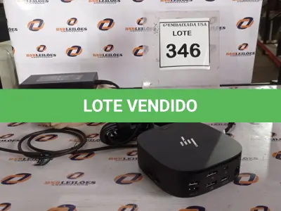 LOTE 346 - 01 DOCKING STATION HP HSN-IX02.(NOVO) (NO ESTADO EM QUE SE ENCONTRA. SUJEITO A AVARIAS OCULTAS/VISÍVEIS.)