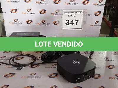 LOTE 347 - 01 DOCKING STATION HP HSN-IX02.(NOVO) (NO ESTADO EM QUE SE ENCONTRA. SUJEITO A AVARIAS OCULTAS/VISÍVEIS.)