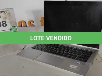 LOTE 208 - 01 NOTEBOOK HP ELITEBOOK CORE I5 8º GERAÇÃO SEM FONTE. (NO ESTADO EM QUE SE ENCONTRA. SUJEITO A AVARIAS OCULTAS/VISÍVEIS.) ICE00000237296