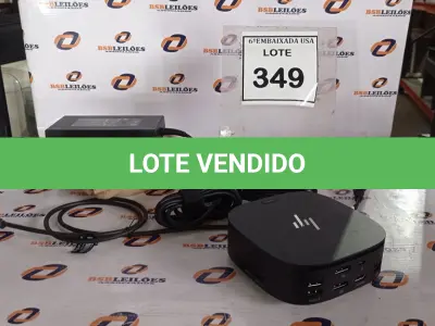 LOTE 349 - 01 DOCKING STATION HP HSN-IX02.(NOVO) (NO ESTADO EM QUE SE ENCONTRA. SUJEITO A AVARIAS OCULTAS/VISÍVEIS.)