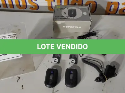 LOTE 236 - 02 MOTOROLAS PEBL U6 BLACK. (NO ESTADO EM QUE SE ENCONTRA. SUJEITO A AVARIAS OCULTAS/VISÍVEIS.) 00178485CS56F, 00178472EB7F