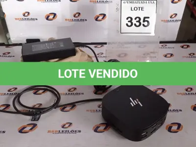 LOTE 335 - 01 DOCKING STATION HP HSN-IX02.(NOVO) (NO ESTADO EM QUE SE ENCONTRA. SUJEITO A AVARIAS OCULTAS/VISÍVEIS.)