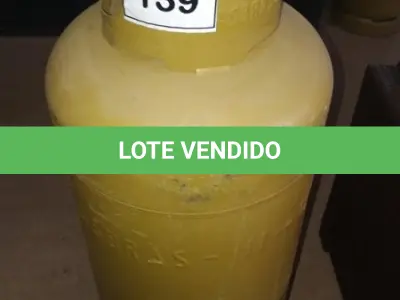 LOTE 139 - 01 BOTIJÃO DE GÁS VAZIO P45. (NO ESTADO EM QUE SE ENCONTRA. SUJEITO A AVARIAS OCULTAS/VISÍVEIS.)