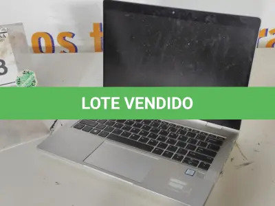 LOTE 208 - 01 NOTEBOOK HP ELITEBOOK CORE I5 8º GERAÇÃO SEM FONTE. (NO ESTADO EM QUE SE ENCONTRA. SUJEITO A AVARIAS OCULTAS/VISÍVEIS.) ICE00000237296
