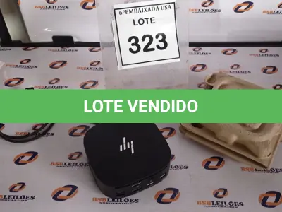 LOTE 323 - 01 DOCKING STATION HP HSN-IX02.(NOVO) (NO ESTADO EM QUE SE ENCONTRA. SUJEITO A AVARIAS OCULTAS/VISÍVEIS.)
