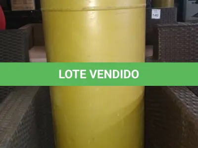 LOTE 145 - 01 BOTIJÃO DE GÁS VAZIO P45. (NO ESTADO EM QUE SE ENCONTRA. SUJEITO A AVARIAS OCULTAS/VISÍVEIS.)