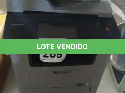LOTE 289 - 01 IMPRESSORA MULTIFUNCIONAL MODELO SCX-5835NX MARCA SAMSUNG. (NO ESTADO) ATENÇÃO! FAZER A VISITAÇÃO ANTES DE ARREMATAR, NÃO SABEMOS SE FUNCIONA, LEILÃO NÃO TEM GARANTIA E NEM DEVOLUÇÃO, SUJEITO A POSSÍVEIS AVARIAS VISÍVEIS/OCULTAS E/OU AUSÊNCIA DE COMPONENTES.