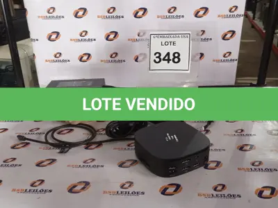 LOTE 348 - 01 DOCKING STATION HP HSN-IX02.(NOVO) (NO ESTADO EM QUE SE ENCONTRA. SUJEITO A AVARIAS OCULTAS/VISÍVEIS.)