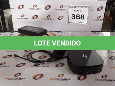 LOTE 368 - 01 DOCKING STATION HP HSN-IX02.(NOVO) (NO ESTADO EM QUE SE ENCONTRA. SUJEITO A AVARIAS OCULTAS/VISÍVEIS.)