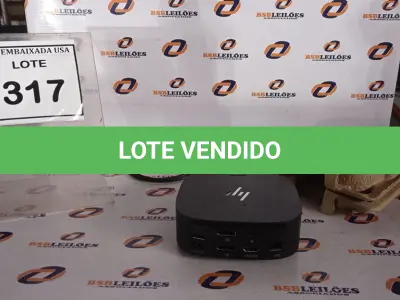 LOTE 317 - 01 DOCKING STATION HP HSN-IX02.(NOVO) (NO ESTADO EM QUE SE ENCONTRA. SUJEITO A AVARIAS OCULTAS/VISÍVEIS.)