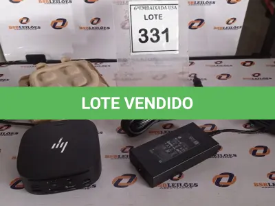 LOTE 331 - 01 DOCKING STATION HP HSN-IX02.(NOVO) (NO ESTADO EM QUE SE ENCONTRA. SUJEITO A AVARIAS OCULTAS/VISÍVEIS.)