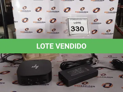 LOTE 330 - 01 DOCKING STATION HP HSN-IX02.(NOVO) (NO ESTADO EM QUE SE ENCONTRA. SUJEITO A AVARIAS OCULTAS/VISÍVEIS.)