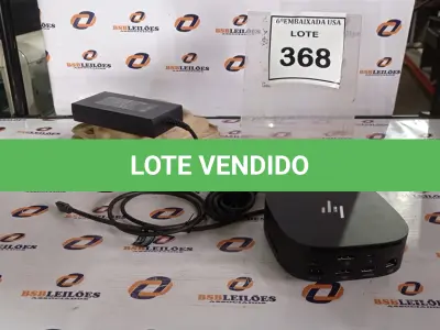 LOTE 368 - 01 DOCKING STATION HP HSN-IX02.(NOVO) (NO ESTADO EM QUE SE ENCONTRA. SUJEITO A AVARIAS OCULTAS/VISÍVEIS.)