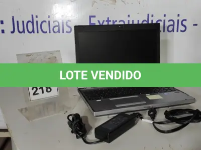 LOTE 218 - 01 NOTEBOOK HP ELITEBOOK 8560P CORE I5 COM FONTE. (NO ESTADO EM QUE SE ENCONTRA. SUJEITO A AVARIAS OCULTAS/VISÍVEIS.) ICE00000189992