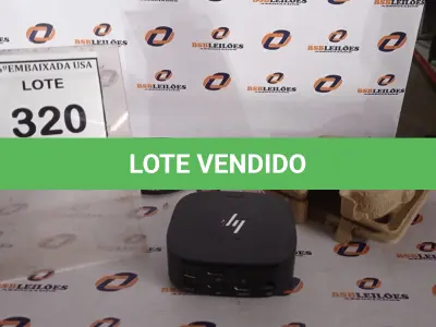 LOTE 320 - 01 DOCKING STATION HP HSN-IX02.(NOVO) (NO ESTADO EM QUE SE ENCONTRA. SUJEITO A AVARIAS OCULTAS/VISÍVEIS.)