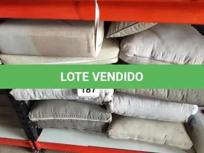 LOTE 187 - 01 LOTE COM ALMOFADAS DIVERSAS.  (NO ESTADO EM QUE SE ENCONTRA. SUJEITO A AVARIAS OCULTAS/VISÍVEIS.)