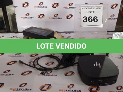 LOTE 366 - 01 DOCKING STATION HP HSN-IX02.(NOVO) (NO ESTADO EM QUE SE ENCONTRA. SUJEITO A AVARIAS OCULTAS/VISÍVEIS.)